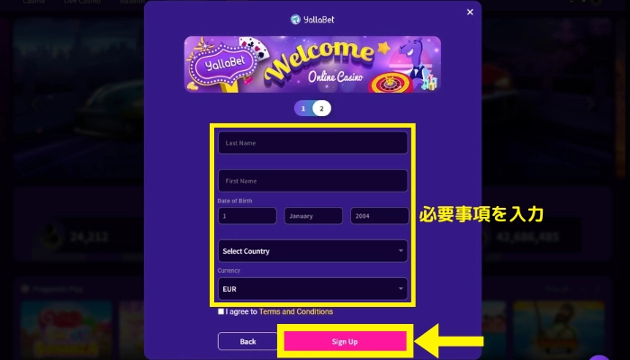 登録画面(2/2)