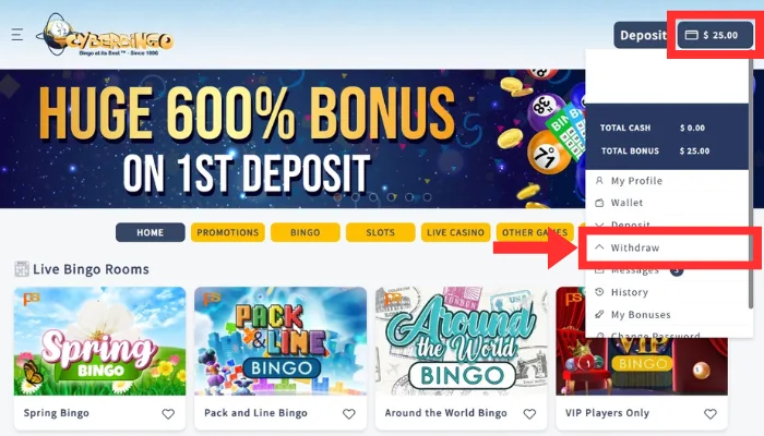 Cyber Bingo Casino(サイバービンゴ)