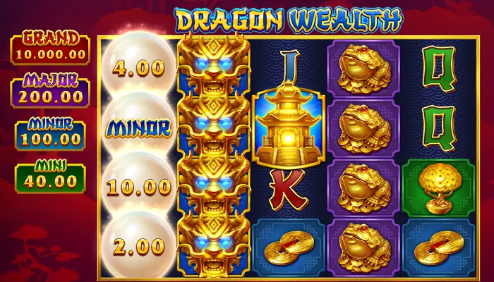 プレイワールドカジノのおすすめスロット「Dragon Wealth Hold and win」