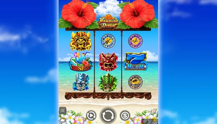 ゴールドラッシュカジノのおすすめゲーム「Hawaiian Dream(ハワイアンドリーム)」