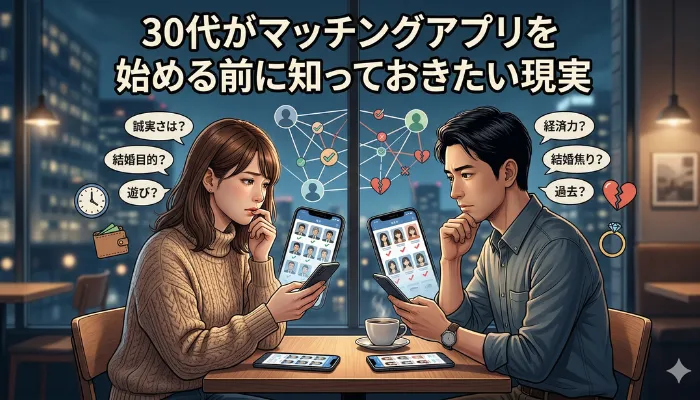 30代がマッチングアプリを始める前に知っておきたい現実