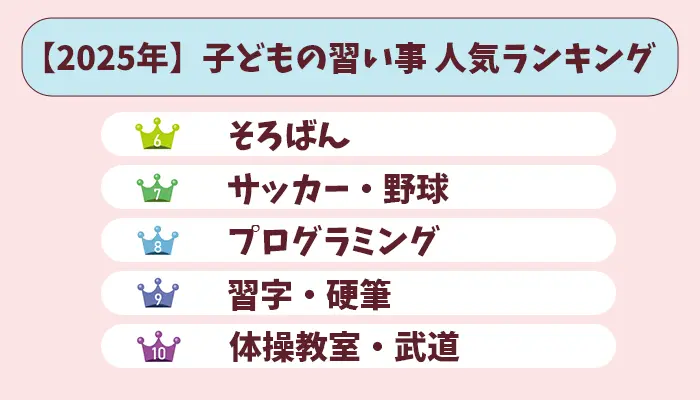 習い事6～10