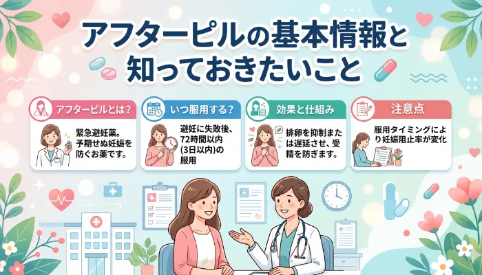 アフターピルの基本情報と知っておきたいこと