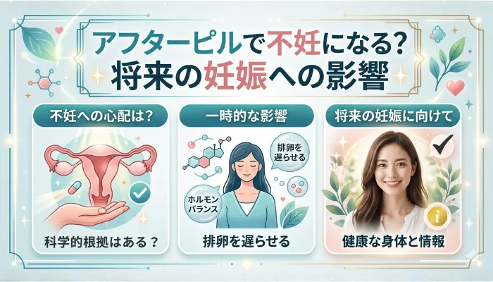 アフターピルで不妊になる？将来の妊娠への影響