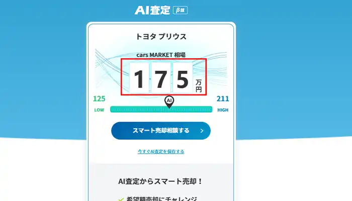 carsAI査定結果