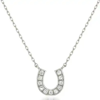 DIAMOND HORSESHOE NECKLACE