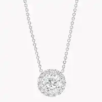 アイコン ラウンド ダイヤモンド ペンダント