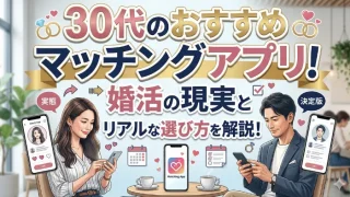 30代のおすすめマッチングアプリ！婚活の現実とリアルな選び方を解説！アイキャッチ画像