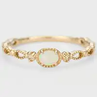 オパールダイヤモンドリング