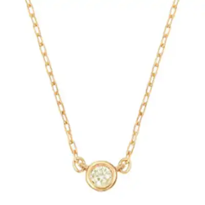 イエローゴールドダイヤモンドネックレス